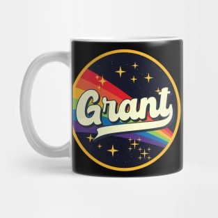 Grant // Rainbow In Space Vintage Style Mug